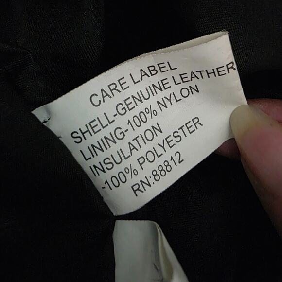 Sergio Vadducci Men's Black Leather Motorcycle Jacket Size Small Zip Snap - Picture 16 of 16